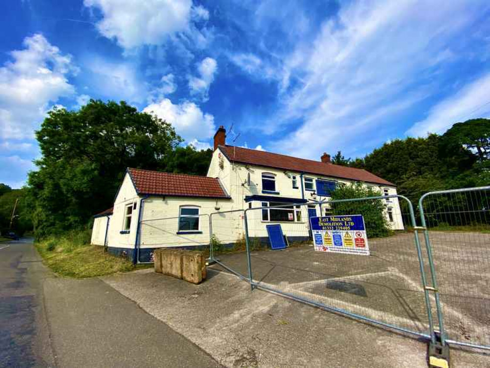 The Bluebell Inn in Blackfordby which is being demolished. Photo: Ashby Nub News
