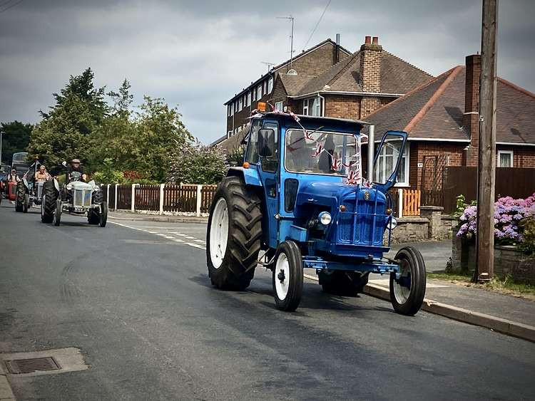 The tractors left Ashby for Blackfordby before going to Norris Hill (Pictured here)