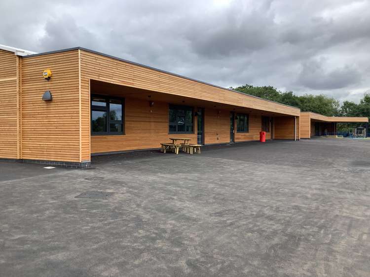 The new school building at Ashby Hastings