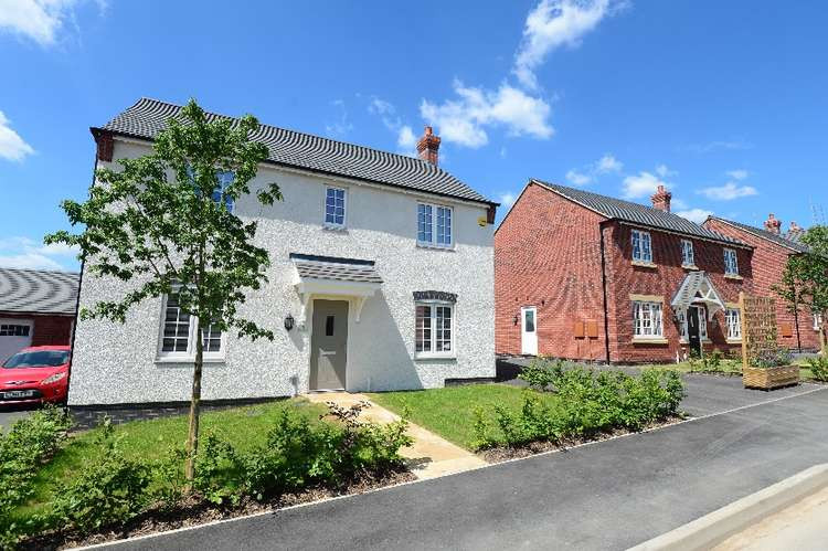 A street scene at Ashberry Homes' Broadleaf development in Ashby