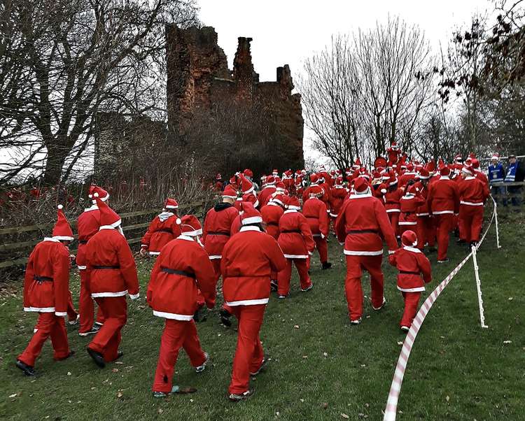 The route took them past Ashby Castle