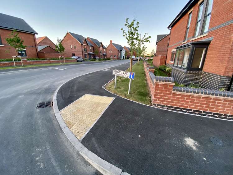 The next stage will be built to the rear of the completed houses in Dairy Way. Photo: Ashby Nub News