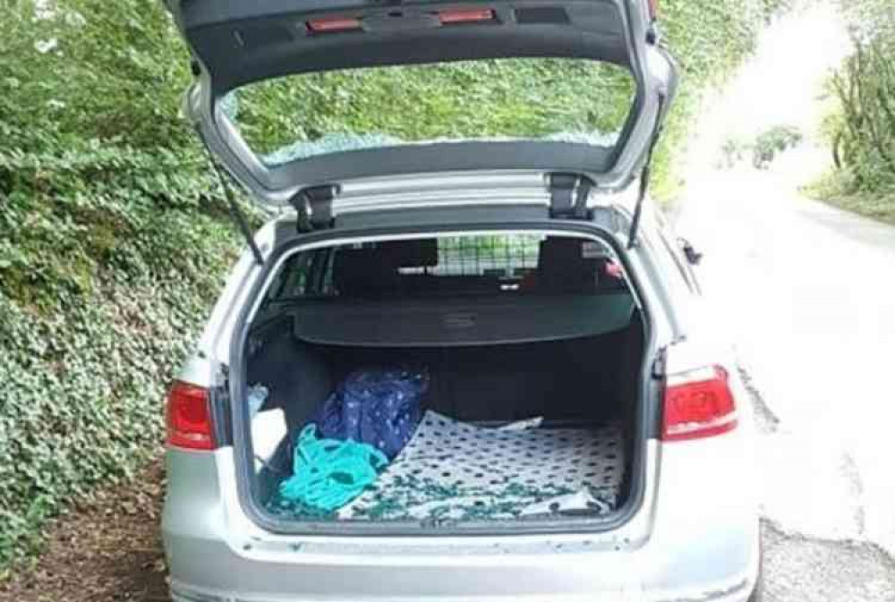 The car was parked on Salcombe Hill.