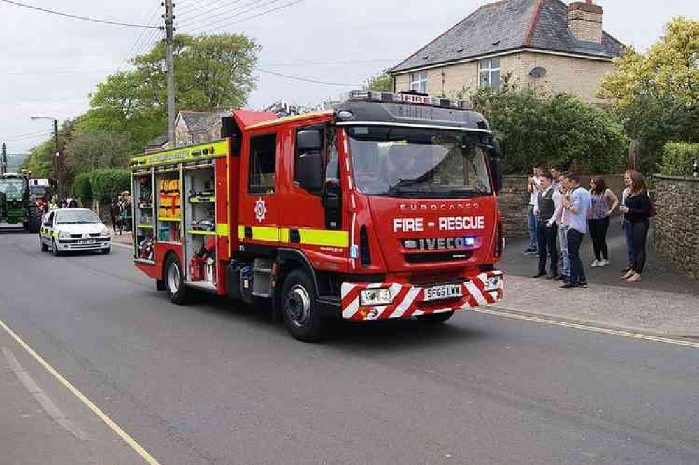 Stock image of a Devon and Somerset Fire and Rescue Service Fire Engine. Picture courtesy of Harry Mitchell.