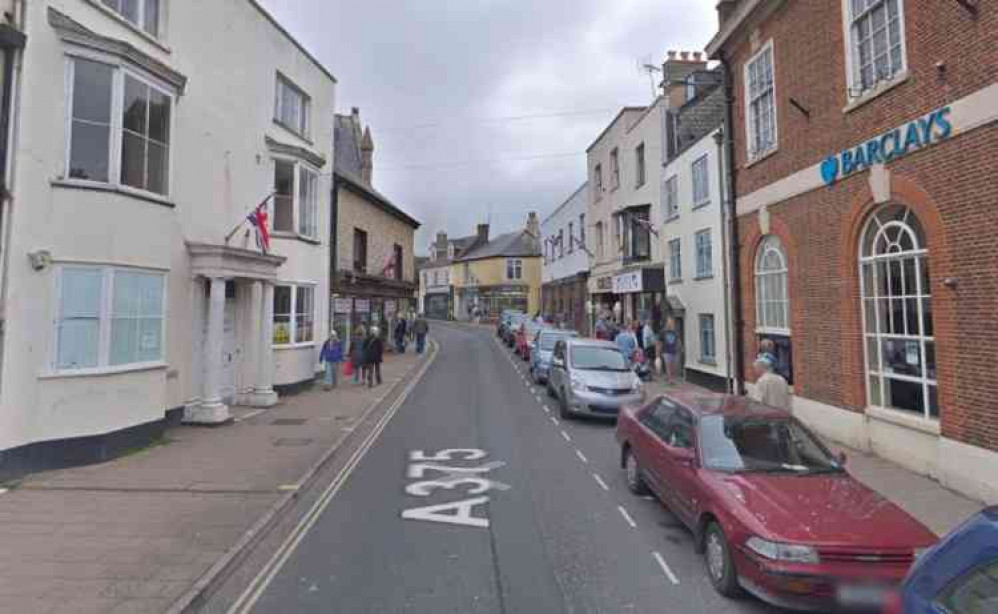 Sidmouth High Street. Image courtesy of Google.