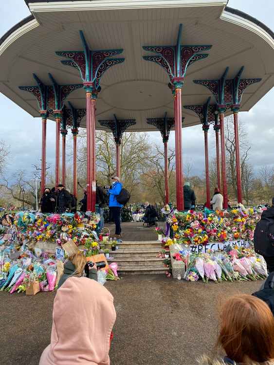 Thousands paid tribute to Sarah Everard at Clapham Common Bandstand