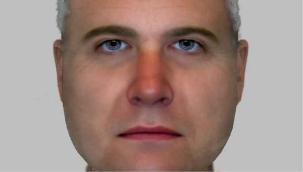 An e-fit image of the man police suspect of indecent exposure