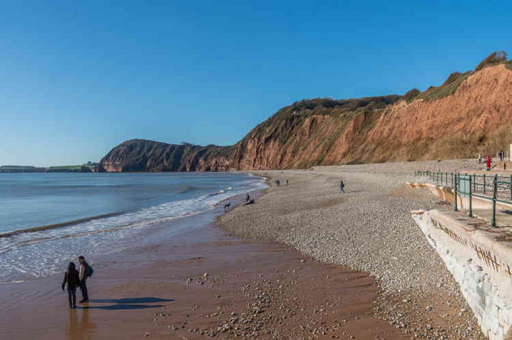 Sidmouth Beach, looking toward Peak Hill Road. Image courtesy of Ian Capper.