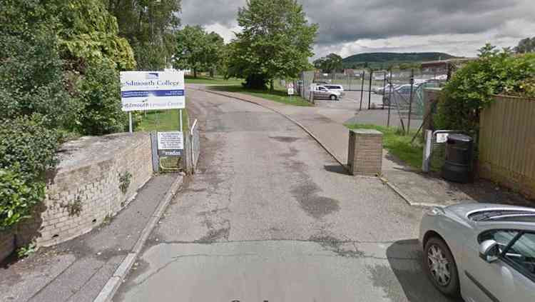 The entrance to Sidmouth College. Image courtesy of Google.