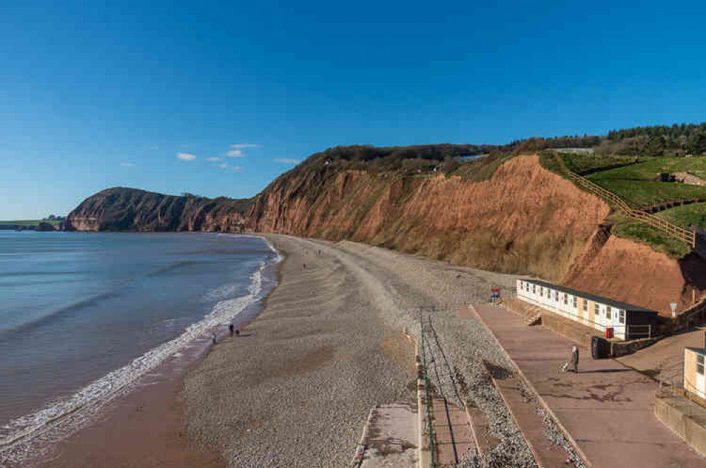 Sidmouth Beach, looking toward Peak Hill Road. Image courtesy of Ian Capper.