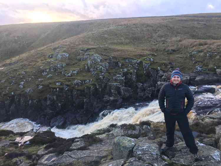 Dan Bunce on Exmoor. Picture courtesy of Dan Bunce.