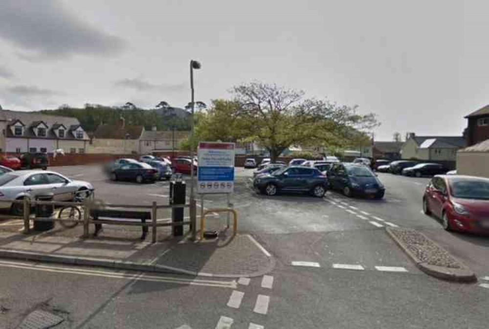 Roxburgh Car Park in Sidmouth. Image courtesy of Google.