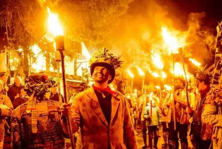 A Wassailing event in Bristol. Image courtesy of westcountrygames.co.uk