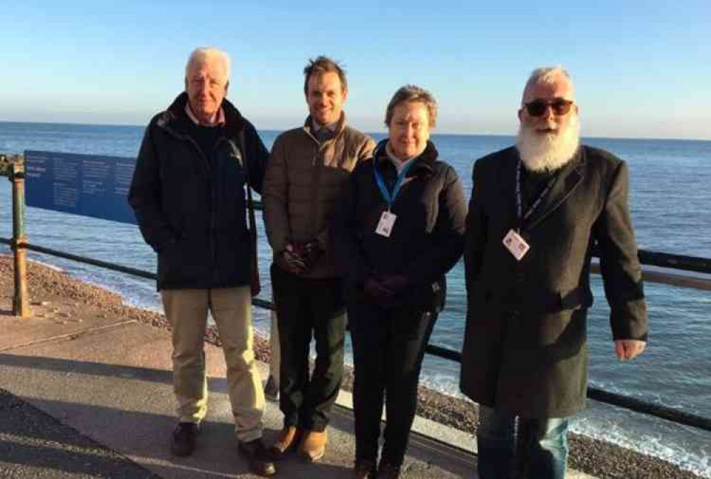 Pictured (L-R): l-r Cllr Jung, Tom Buxton-Smith, Cllr Gardner, Cllr Loudoun