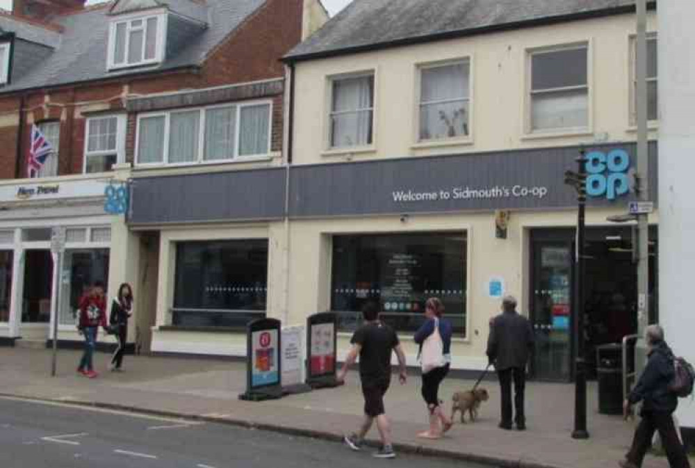 Sidmouth's Co-op store. Image courtesy of Jaggery.