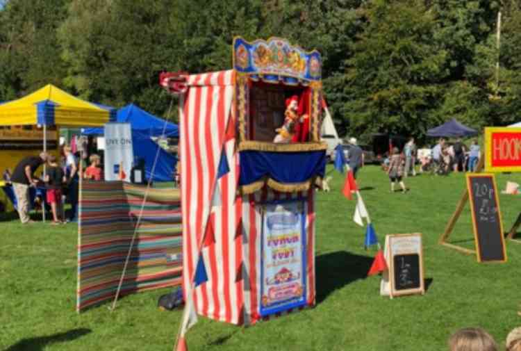 Traditional Punch and Judy at the Harvest Fair.