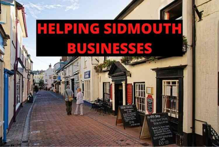 Sidmouth Town Centre. Image courtesy of Johanning.
