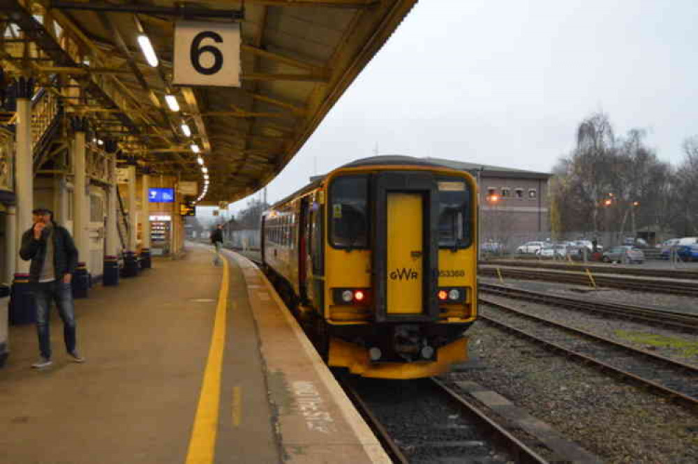 A GWR train at Exeter St Davids Station. Image courtesy of N Chadwick.