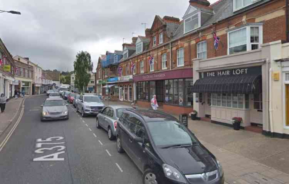 Sidmouth High Street. Picture courtesy of Google.