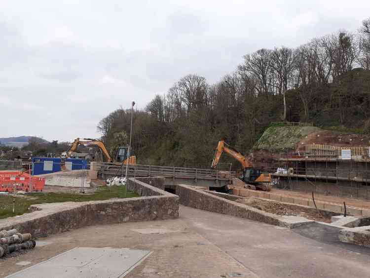 Work On The New Alma Bridge.