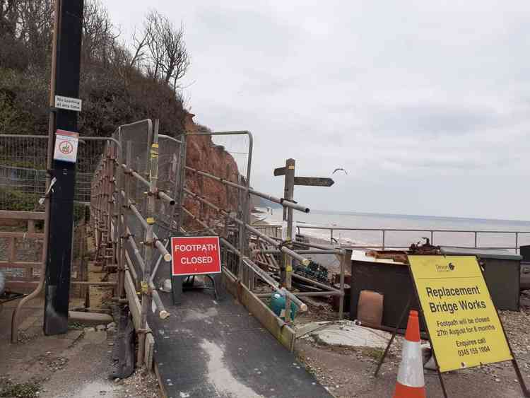 The old Alma Bridge has been closed.