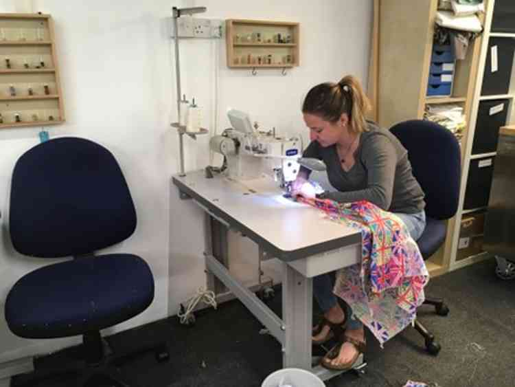 Emma has stitched together a crack team of seamstresses to work on the project.