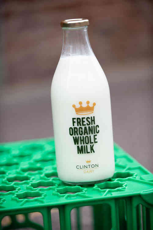 Clinton Dairy Organic Milk.