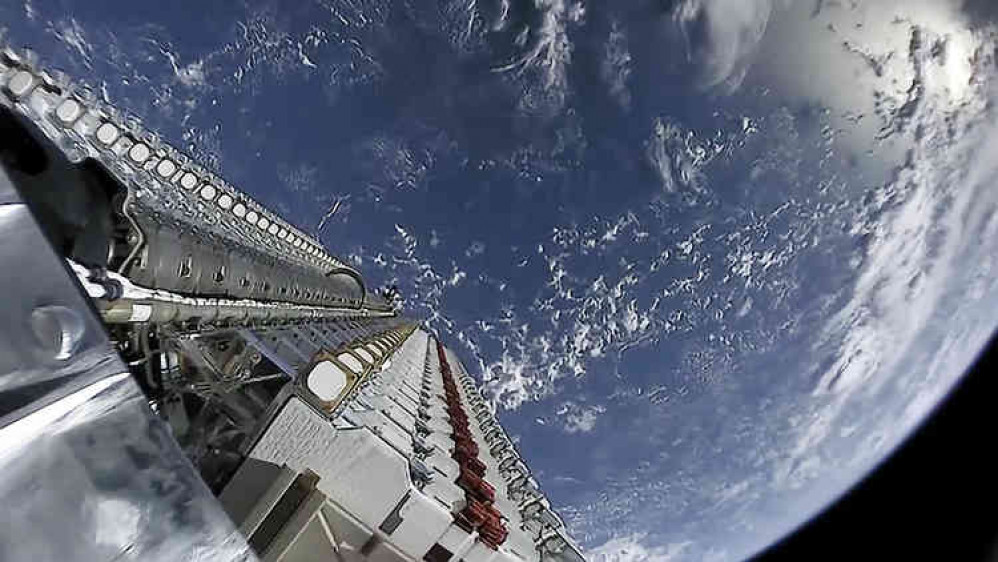 A view of Earth from a Space X Starlink Satellite. Image courtesy of Space X.