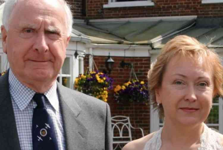 Dr Cathy Gardner pictured with her late father, Michael Gibson