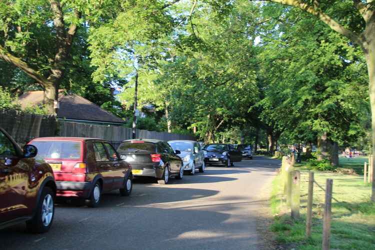 Windmill Drive on Clapham Common, where a pop-up PCR testing site has been erected (Image: Issy Millett, Nub News)