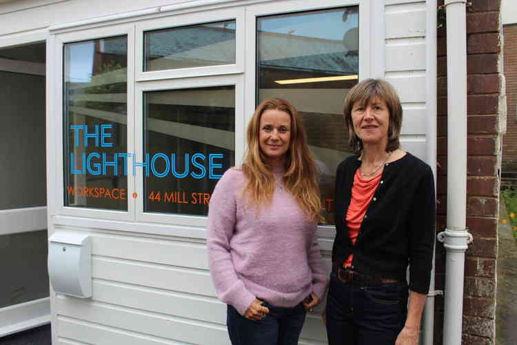 (L to R) The Lighthouse Sidmouth's founders Louise Thompson and Cathy Debenham.