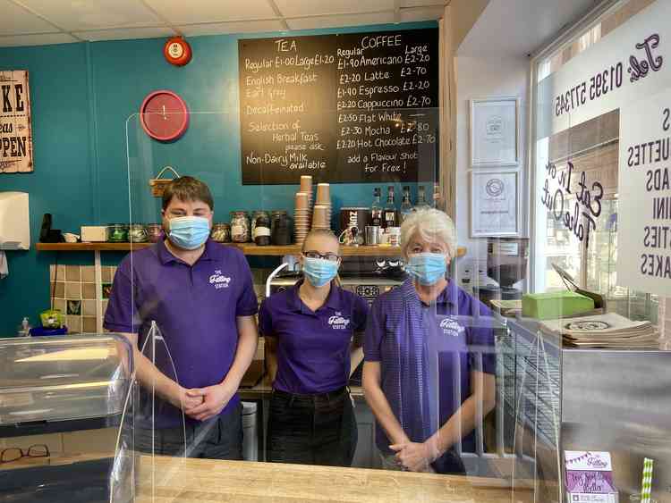 The Filling Station's staff: Luke, Abbie and Roz.