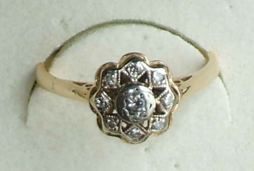 One of the stolen diamond rings. Image courtesy of DC Police.