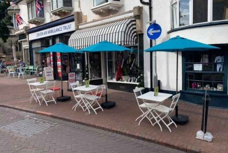 'Street café' connected to The Dairy Shop