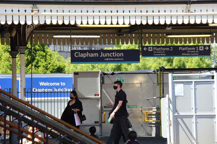 A fault in the Clapham Yard power supply has trapped trains in the depot (Image: Issy Millett, Nub News)