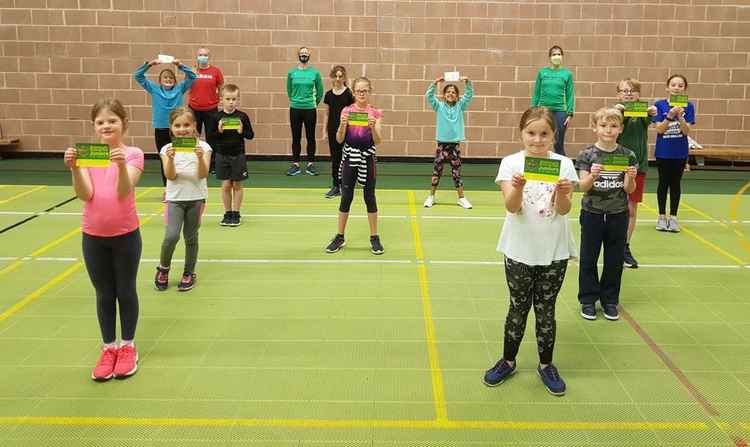 Certificates presented to Sidmouth Running Club Juniors who recently completed their first course.