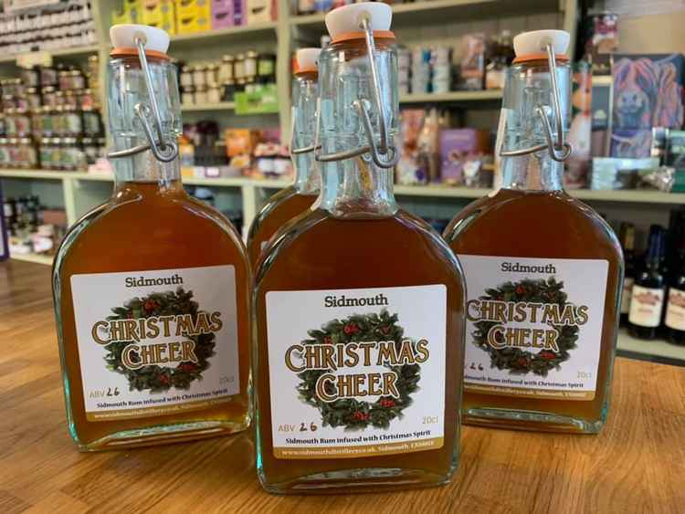 The new recently-released Christmas Cheer - Sidmouth Rum infused with Christmas spirit or 'liquid Christmas'. Credit: Sidmouth Distillery