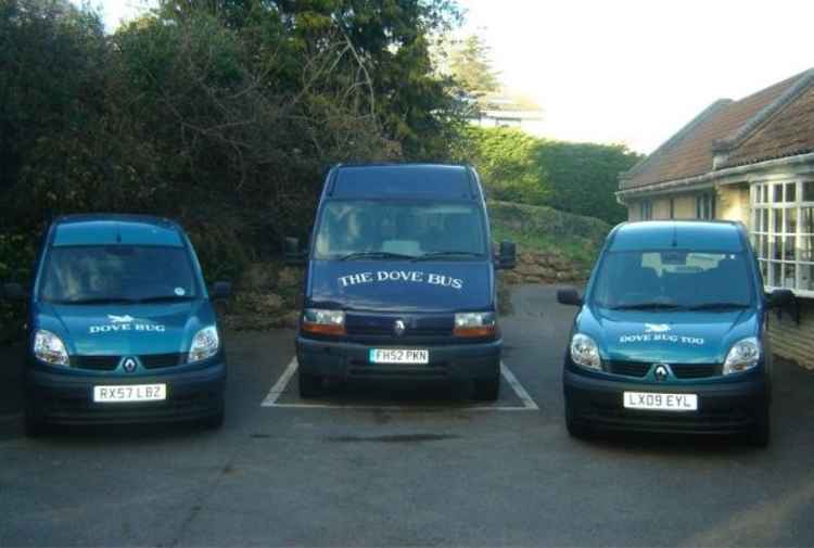 The Dove Bugs and Dove Bus, used to take residents on trips