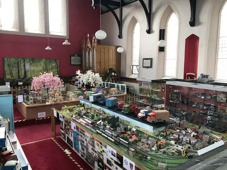 Model railway and other exhibits at the Toy and Model Museum