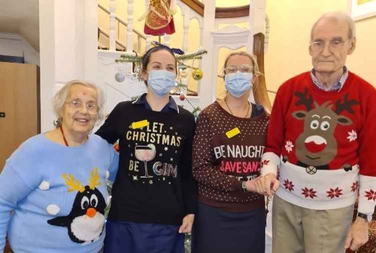 Christmas Jumper Day at Arcot House, Sidmouth