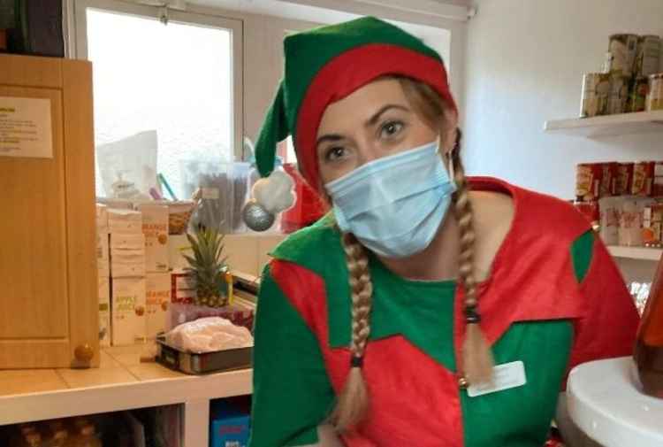 Jodie gets into the spirit of Elf Day