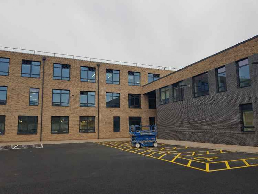 The new classroom block at Sidmouth College