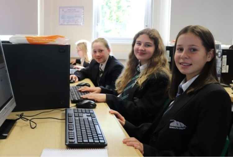 Pupils using laptops in the classroom - not possible during lockdown