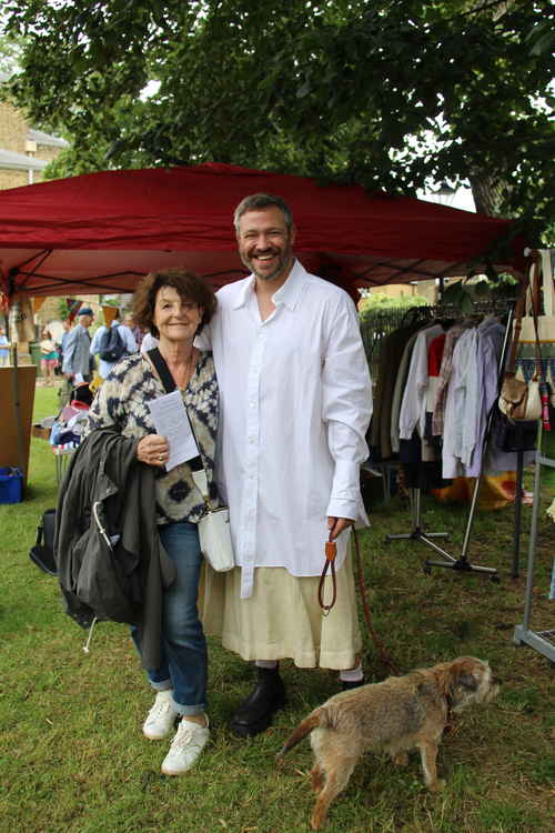 Local residents Louise Allen-Jones, Will Young and Esme (Image: Issy Millett, Nub News)