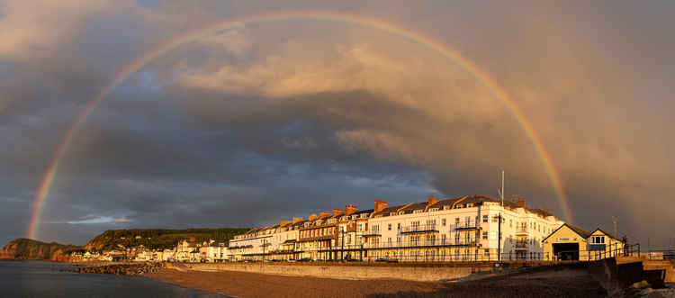 The panoramic photo