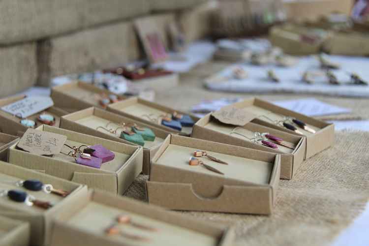 Jewellery upcycled from recycled waste by local resident Emily Banks (Image: Issy Millett, Nub News)