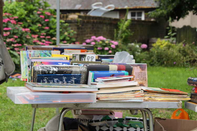 Stalls were piled high with pre-loved clothes, books and goods for local residents to give a new lease of life to (Image: Issy Millett, Nub News)