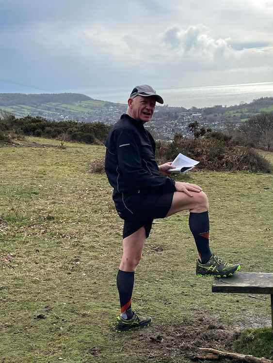 Tim Swarbrick studying the OS map