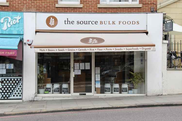 Find zero-waste store The Bulk Source Foods at the lower end of Battersea Rise (Image: Issy Millett, Nub News)