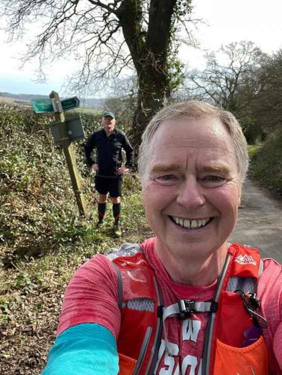 Tim Swarbrick and Derek Blackburn at one of the 20 control points